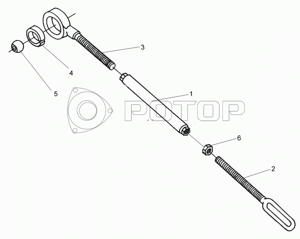 Запчасти к технике УЭС-2-250А. Стяжка УЭС 0104200-01