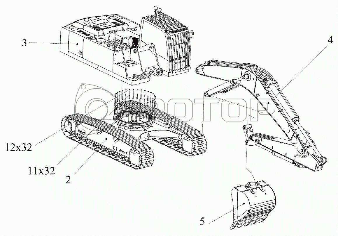 Запчасти к технике ТХ-270 / 300. 270ХХХХХХХХХ ХХ, 300ХХХХХХХХХ ХХ  Экскаватор одноковшовый гусеничный гидравлический ТХ270, ТХ300