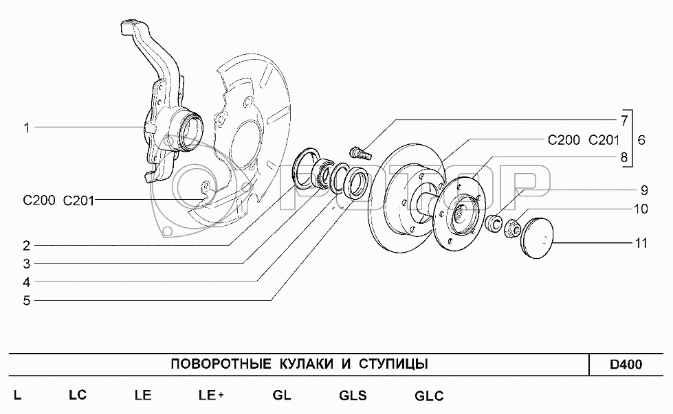 Шпильки передние нива шевроле