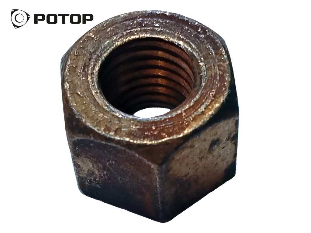 Гайка омедненная М12 (1,75) (H=15, S=19) 41-0710 / 14-0710 вып коллектора А-01 (АМЗ)