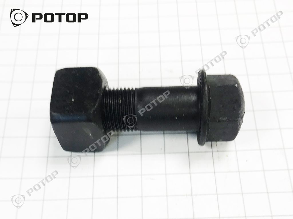 Болт башмачный М18х55/57х1,5 (кп 12,9) черн с гайкой квадратной для имп тракторов