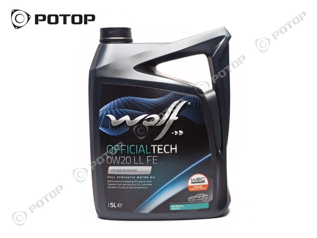 Масло моторное 0W-20 (5л) WOLF OFFICIALTECH 0W20 LL FE 5L