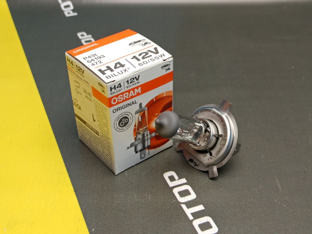 Лампа автомобильная H4 60/55w 12v OSRAM 64193