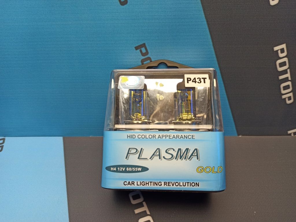Лампа автомобильная H4 60/55w 12v EAGLEYE PLASMA GOLD  (2шт)