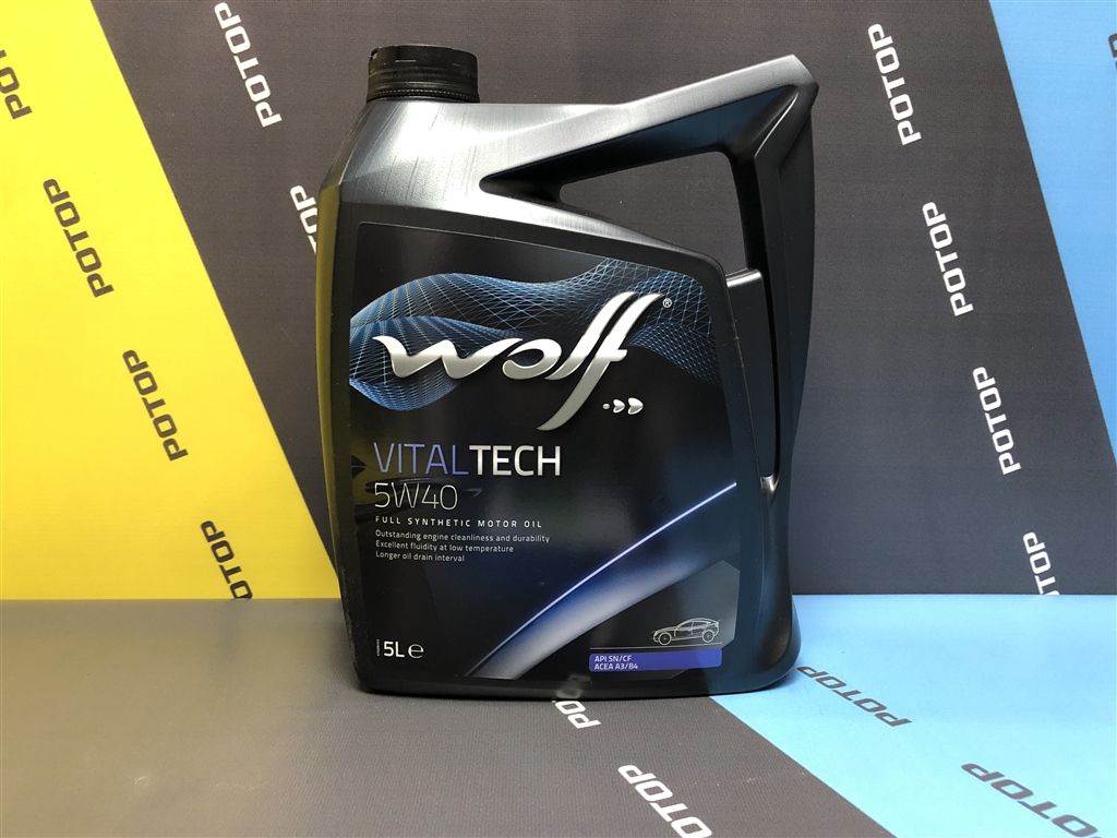 Масло моторное WOLF VITALTECH 5W40 5L 8311291