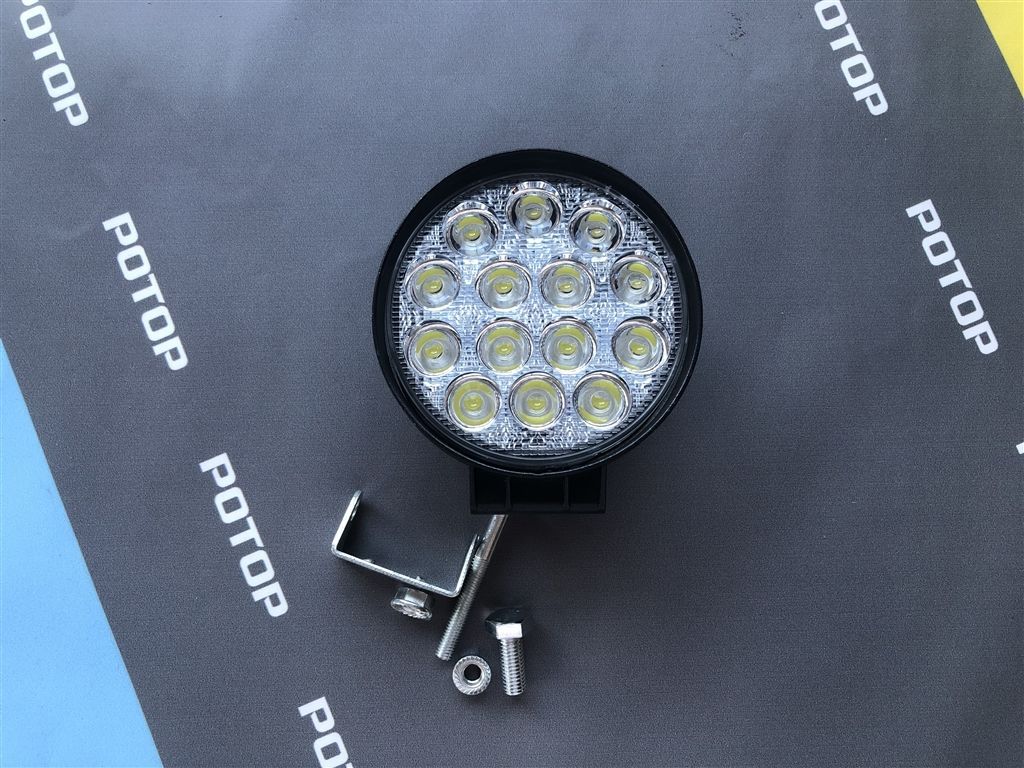 Ходовые огни светодиодные OFF-ROAD 115*42*125 42W 12-24V 9 диодов рассеив. KS-WR014F-CH/54871