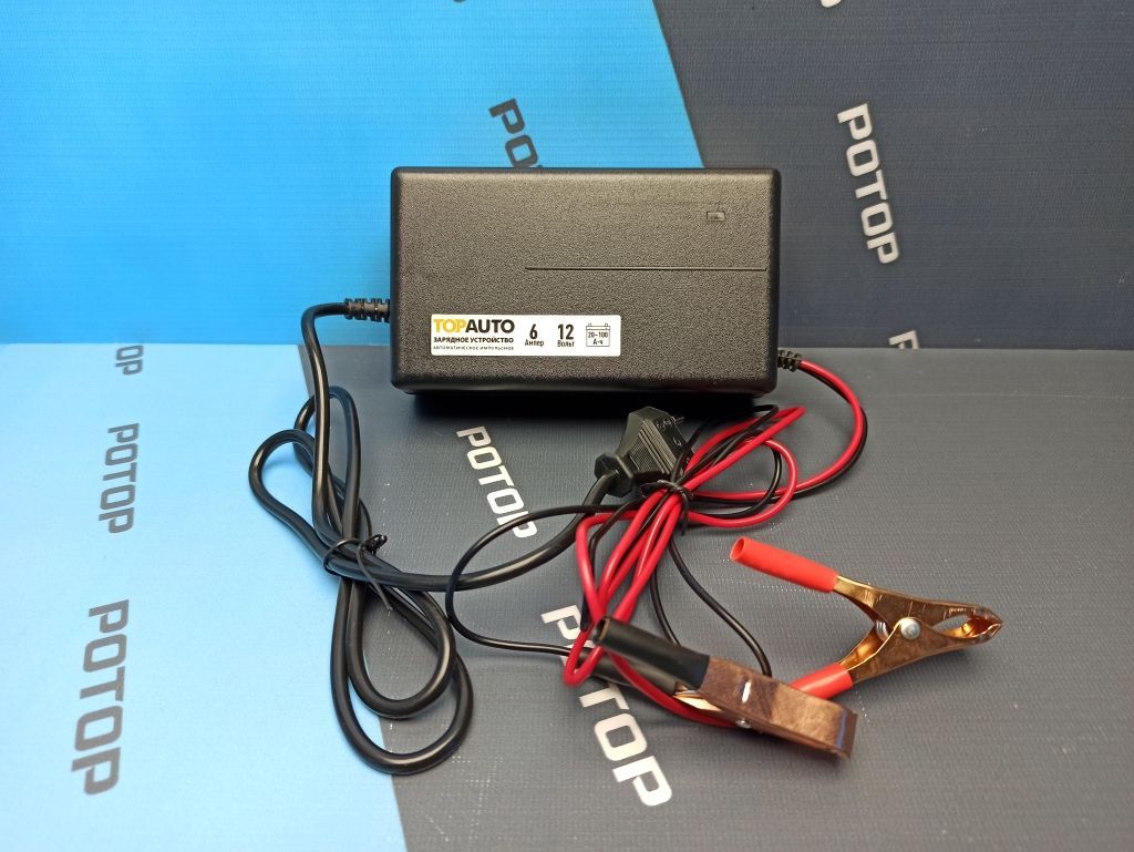 Зарядное устройство АКБ TOPAUTO АЗУ-6/206970 6A до 100А/ч 12V
