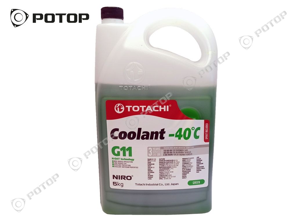 Антифриз G11 TOTACHI NIRO COOLANT GREEN (-40C) 5 л ЗЕЛЕНЫЙ