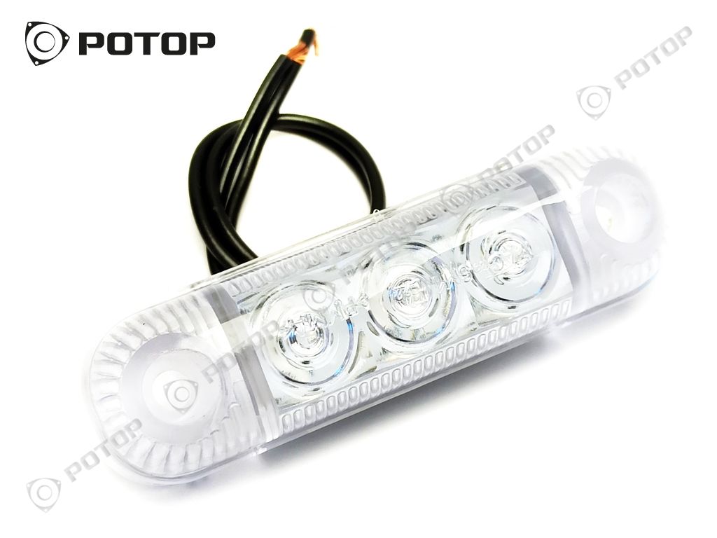 Габарит белый светодиодный мигающий 12V-24V ОГ-42МБ/005.3731-37М(Б)