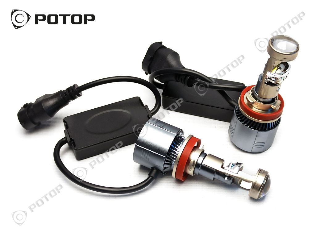 Лампа светодиодная комплект H11 38W ЛИНЗА 9V-32V 4500LM KS-P4-H11 PRO