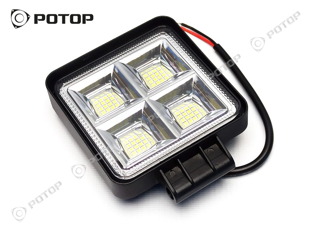 Ходовые огни светодиодные OFF-ROAD 107*57*125 64W 12-24V 64 диода рассеив. KS-WSQ064F (SLIM)
